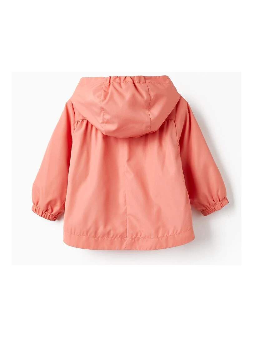 Manteau Coupe Vent avec Capuche pour Bébé Fille THE WAVE TRIBE Rose clair