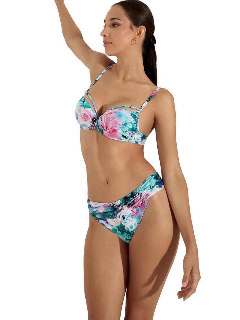 Bas maillot slip de bain taille haute Japan   Bleu
