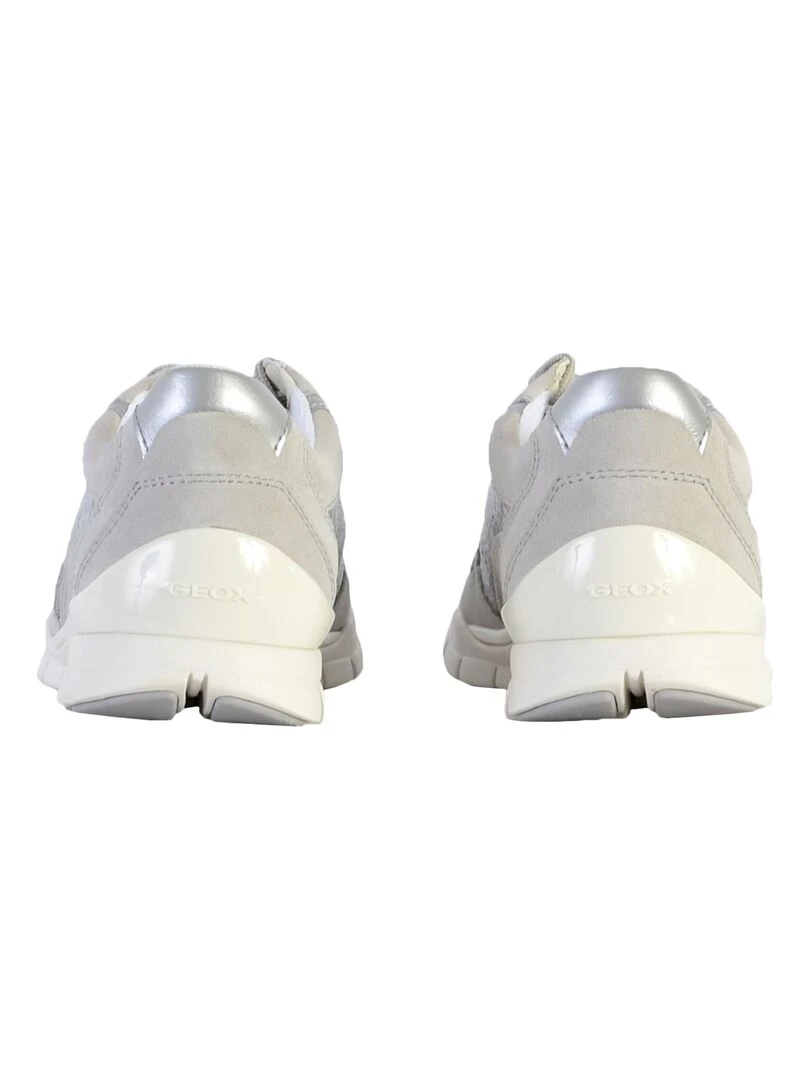 Basket Cuir Geox Sukie   Gris