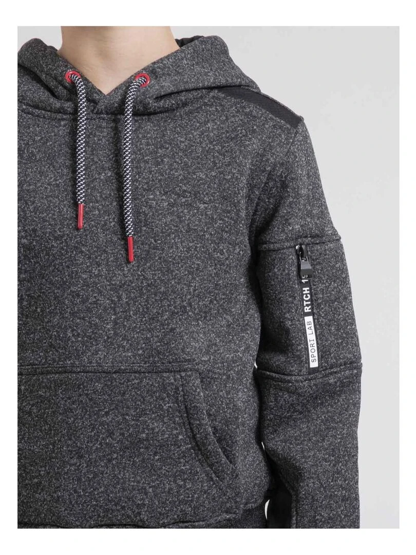Sweat capuche WOPILO J   gris anthracite