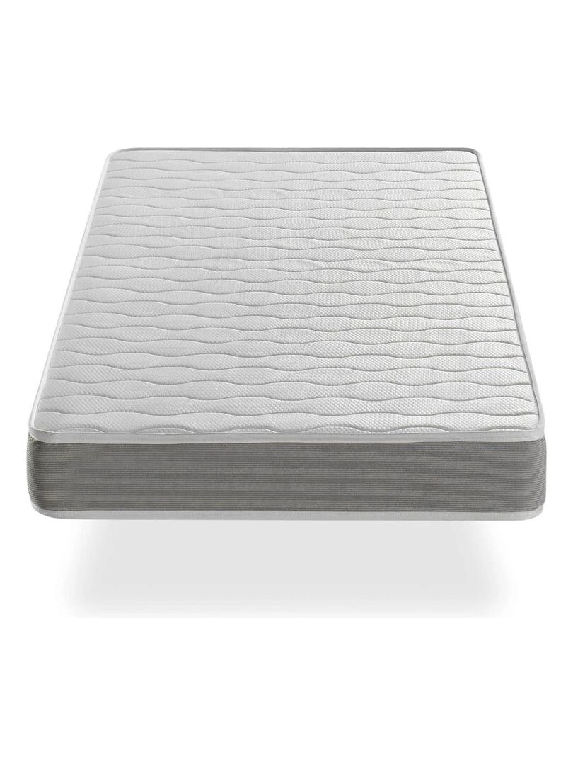 Matelas APOLO Epaisseur 14 CM LIT ENFANT Juvenil ergonomique et respirant. Montessori Gris clair