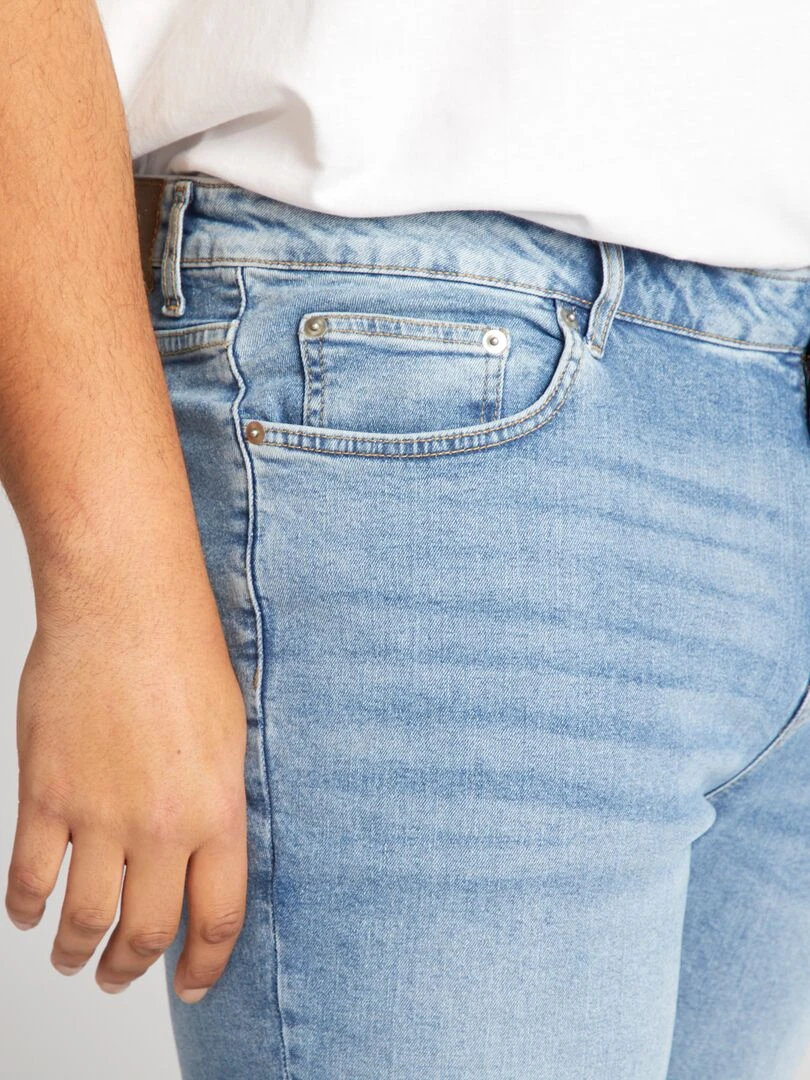 Jean droit à 5 poches   L32   Double stone