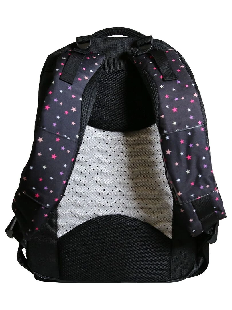 BAGTROTTER Sac à dos 2 compartiments Phileas Papillons Noir   Système Smart Comfort   Noir