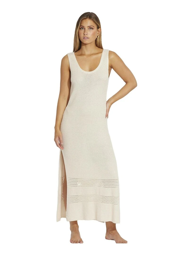 Robe longue estivale Mojito Beige