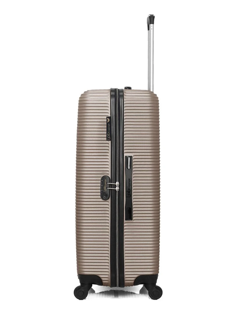 LPB LUGGAGE   VALISE GRAND FORMAT ABS MUNICH 4 ROUES 75 CM   Beige