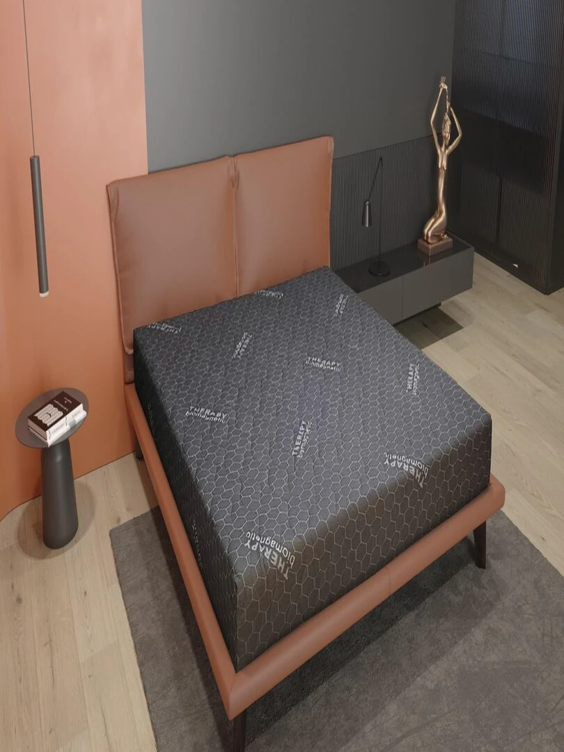 Matelas Bébé Mousse 60x120cm gris anthracite