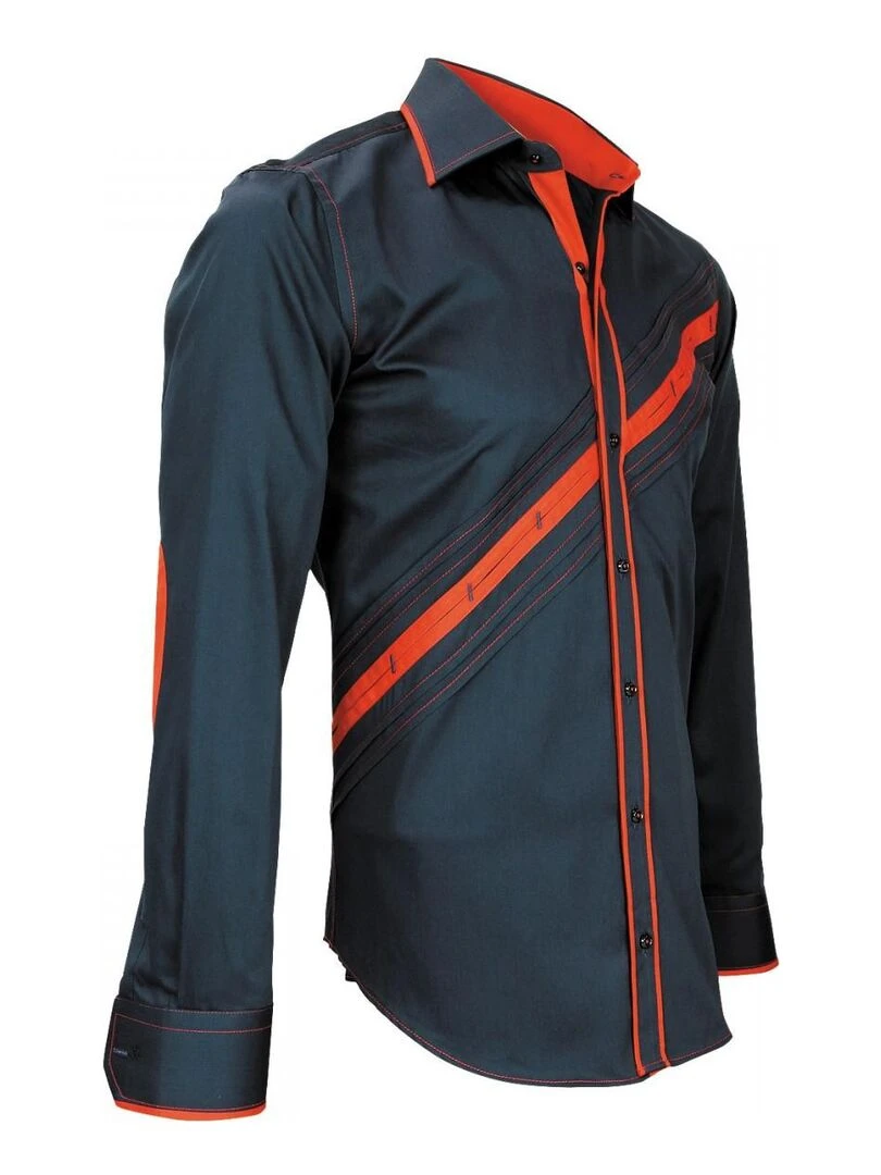 Chemise mode LAZZIO   Bleu