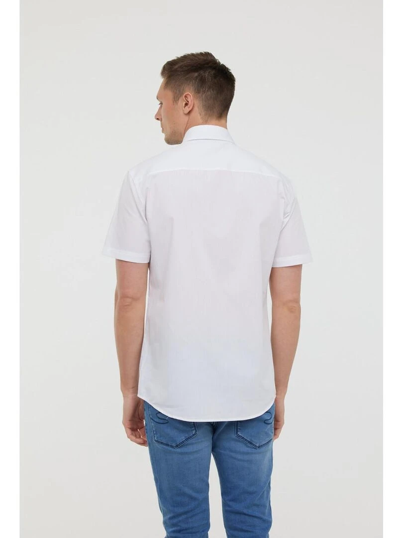 Lee Cooper   Chemise manches courtes coton slim DUCHA MC   Blanc