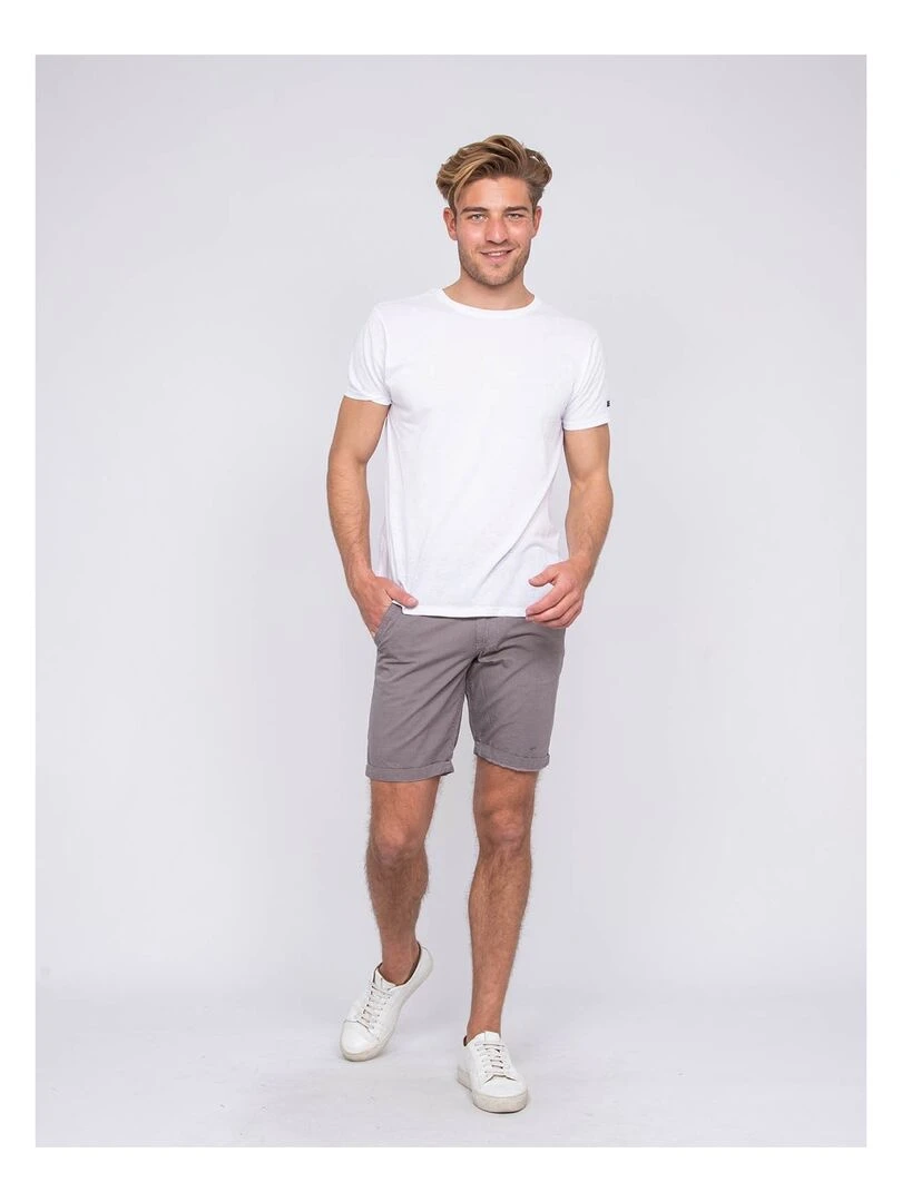 Bermuda chino slim BUTLER   Gris