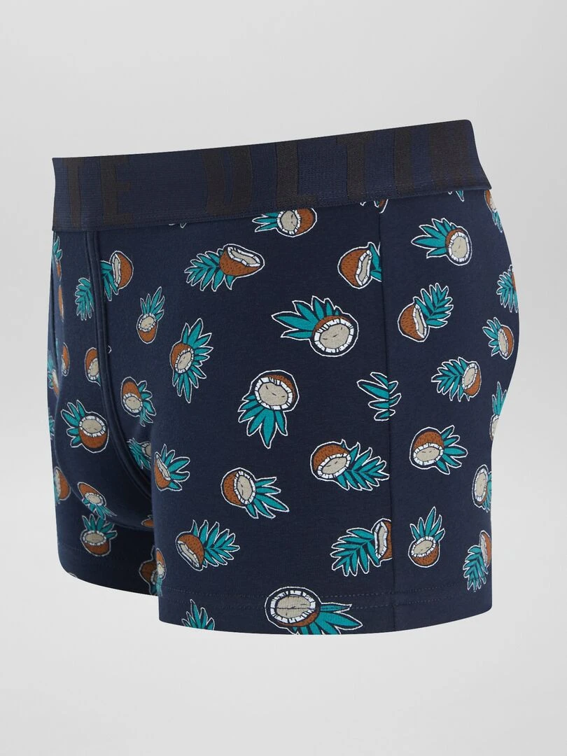 Lot de 3 boxers fantaisie   Bleu