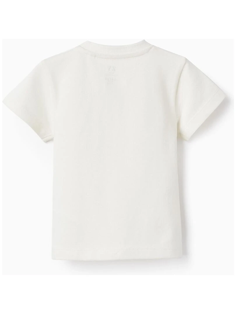 T shirt à manches courtes en piqué pour bébé garçon manches courtes MATISSE Blanc