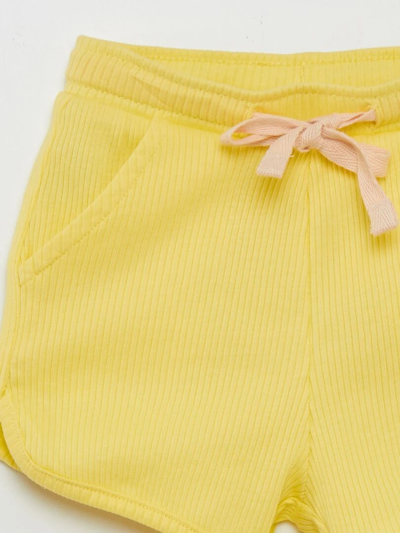 Short côtelé   Grafik Edition   Jaune