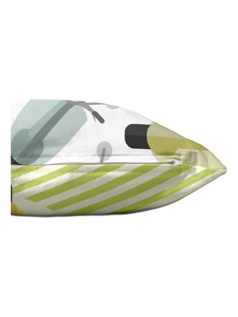 Housse de coussin Summer time "Happyfriday"   Blanc