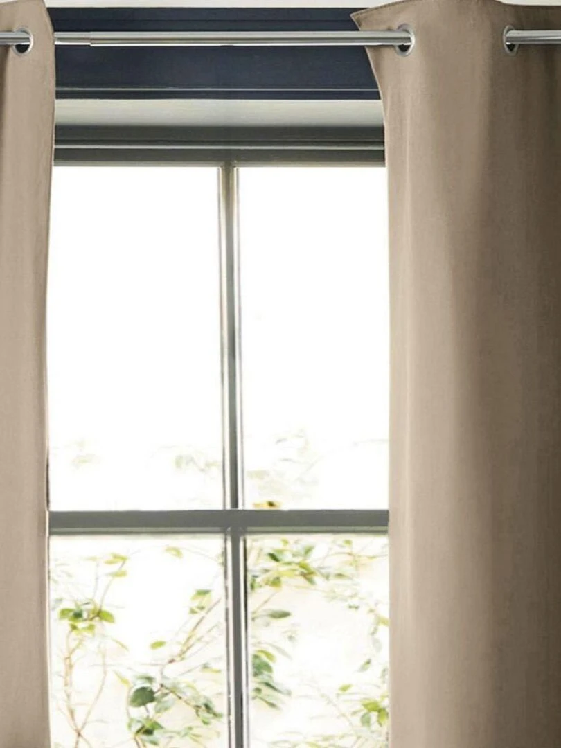 Rideau Occultant Doublure polaire   Beige