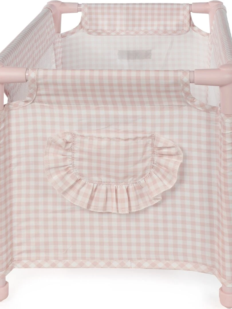 Lit de voyage pour poupée Tom Vichy rosa   N/A