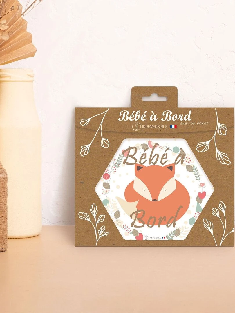 Adhésif / Autocollant bébé à bord   Renard   N/A