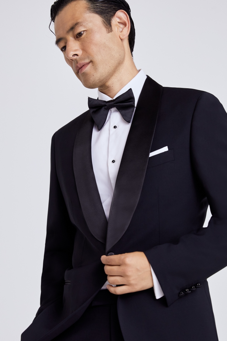 Ted Baker Tailored Fit Black Notch Lapel Tuxedo Jacket    Buy Online at Moss