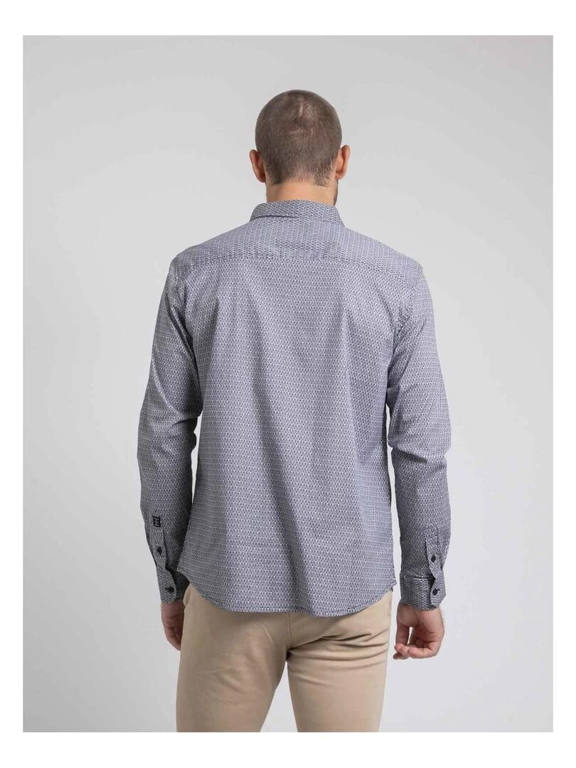 Chemise manches longues motifs TIROPOLI Gris