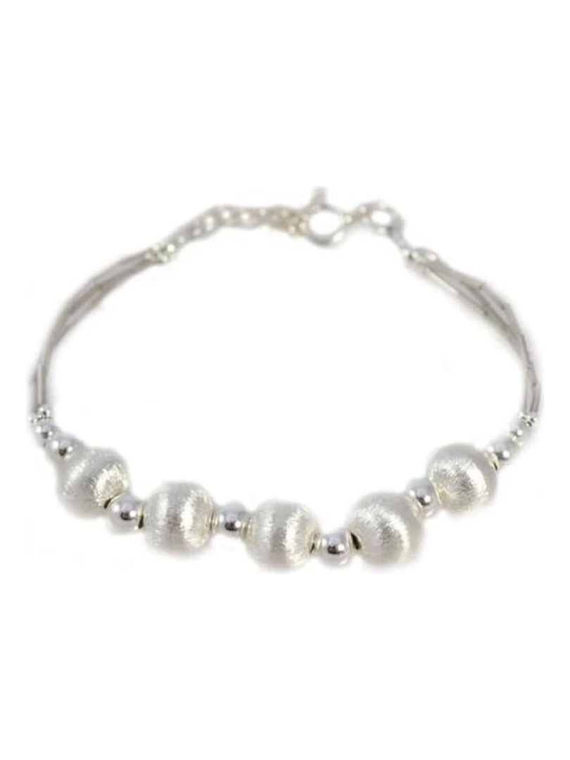 Bracelet en argent avec perles Bijoucolor Argent