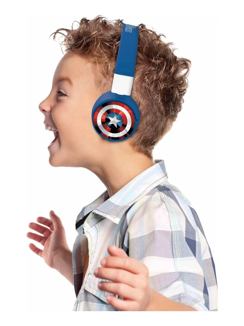 Casque 2 En 1 Bluetooth® Et Filaire Limitation De Son Design Avengers   N/A