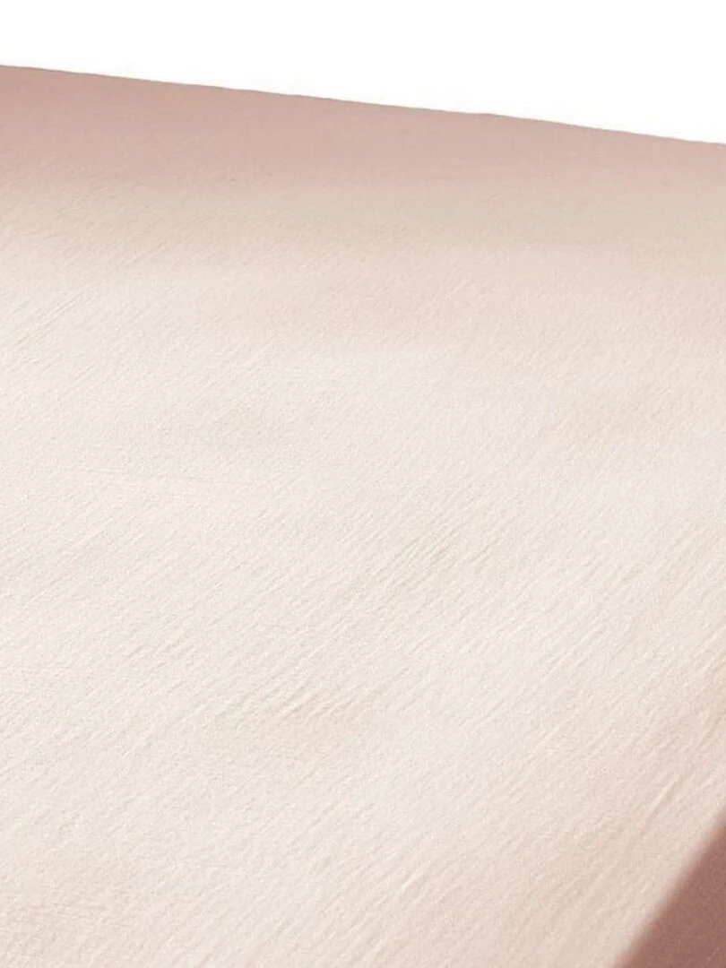 Drap housse 100% Gaze de Coton 74 fils   Rose
