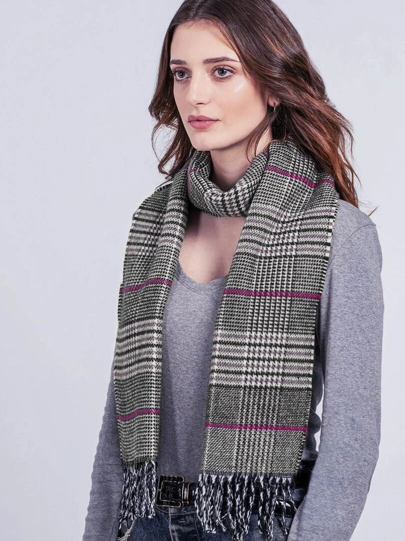 Echarpe Ushi Fabriqué en France Gris