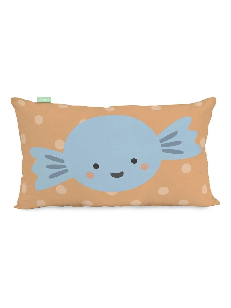 Housse de coussin Candies "Happyfriday" Blanc