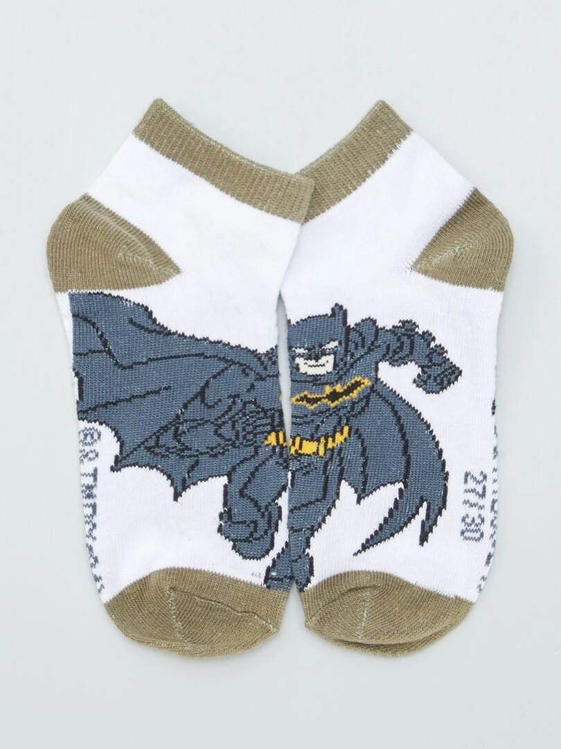 Lot de chaussettes 'Batman'   3 paires   Blanc