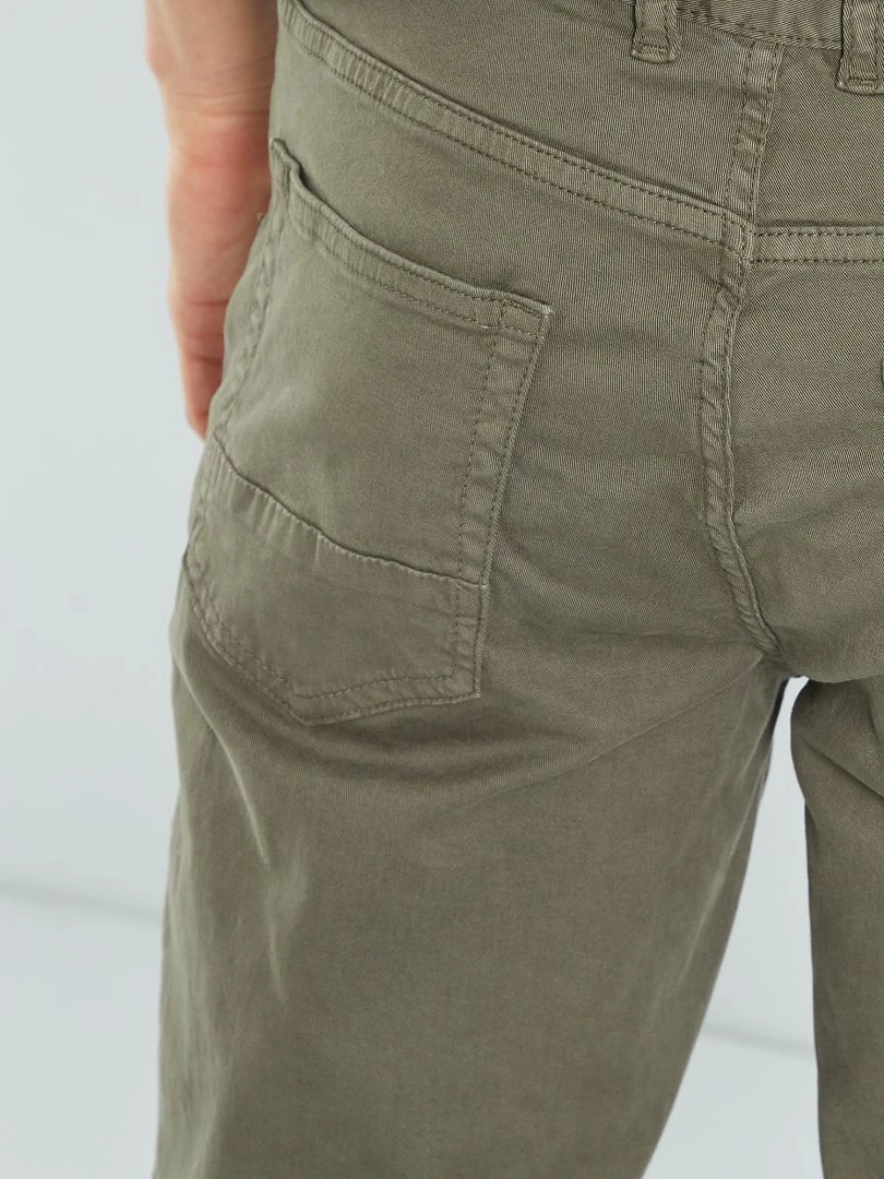 Jean slim 5 poches   L32   kaki