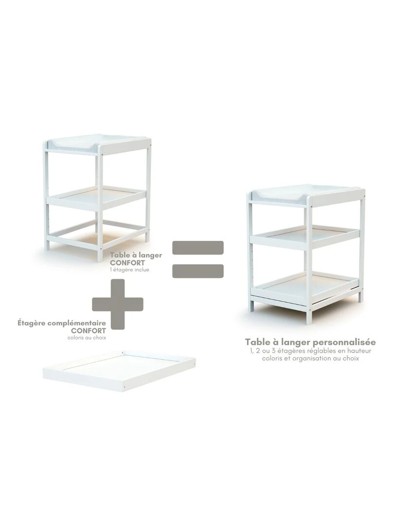 AT4   Table à Langer CONFORT   Blanc