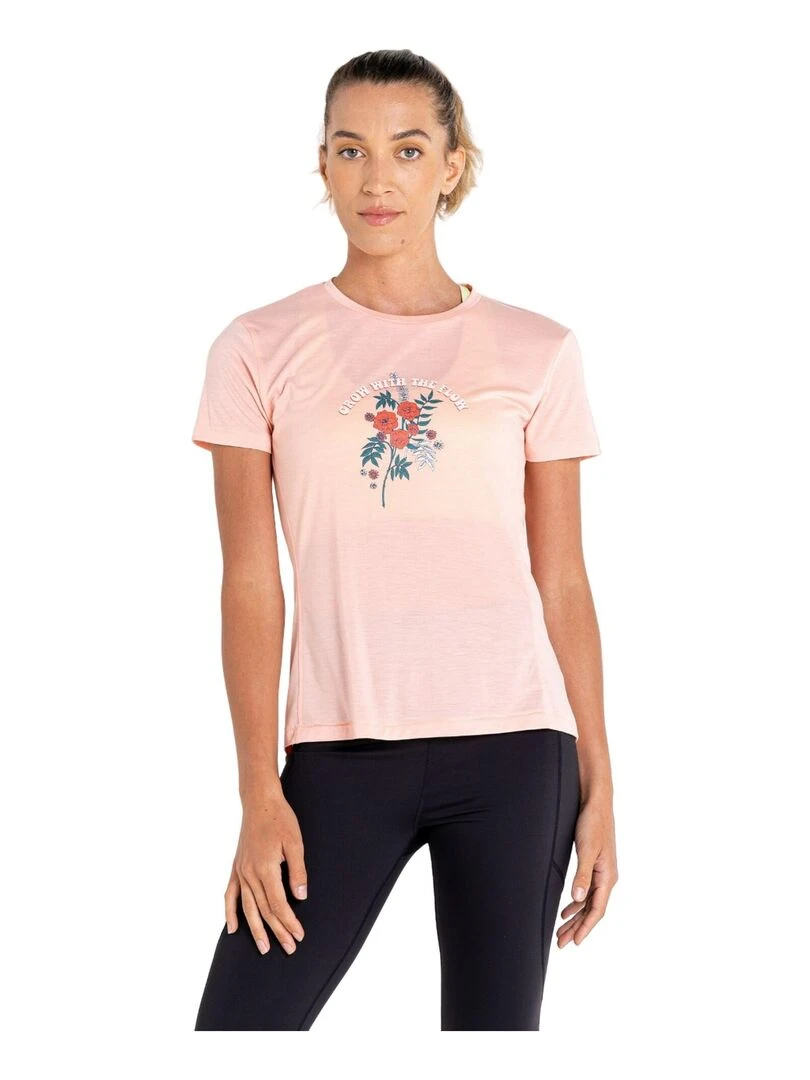 Dare 2B   T shirt GROW WITH THE FLOW   Rose pâle