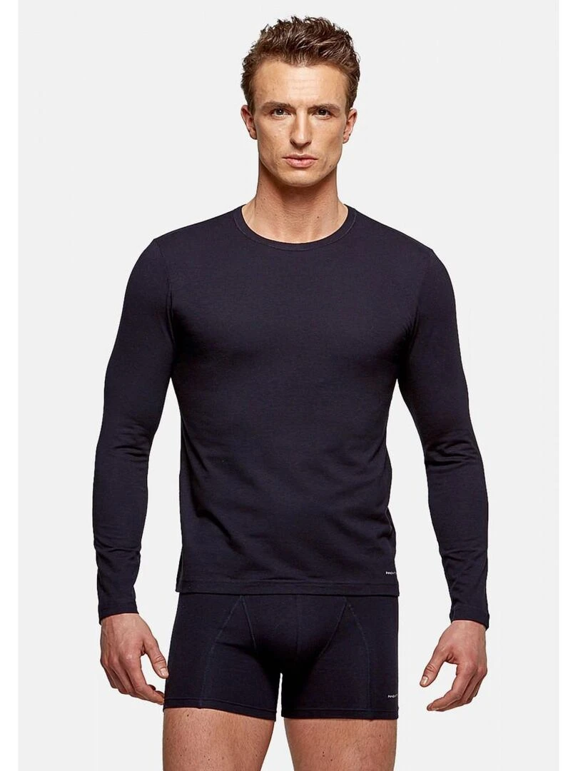 Tricot de peau manches longues régulateur de température   Bleu