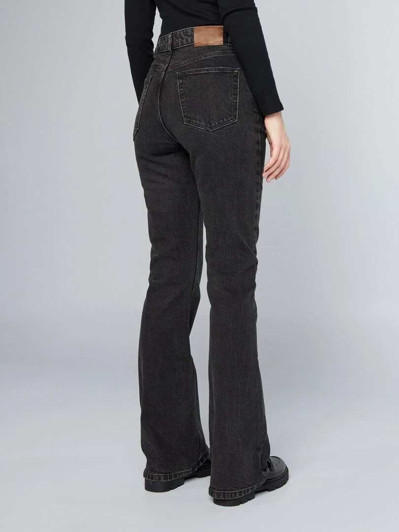 Jean flare/bootcut à taille haute Noir