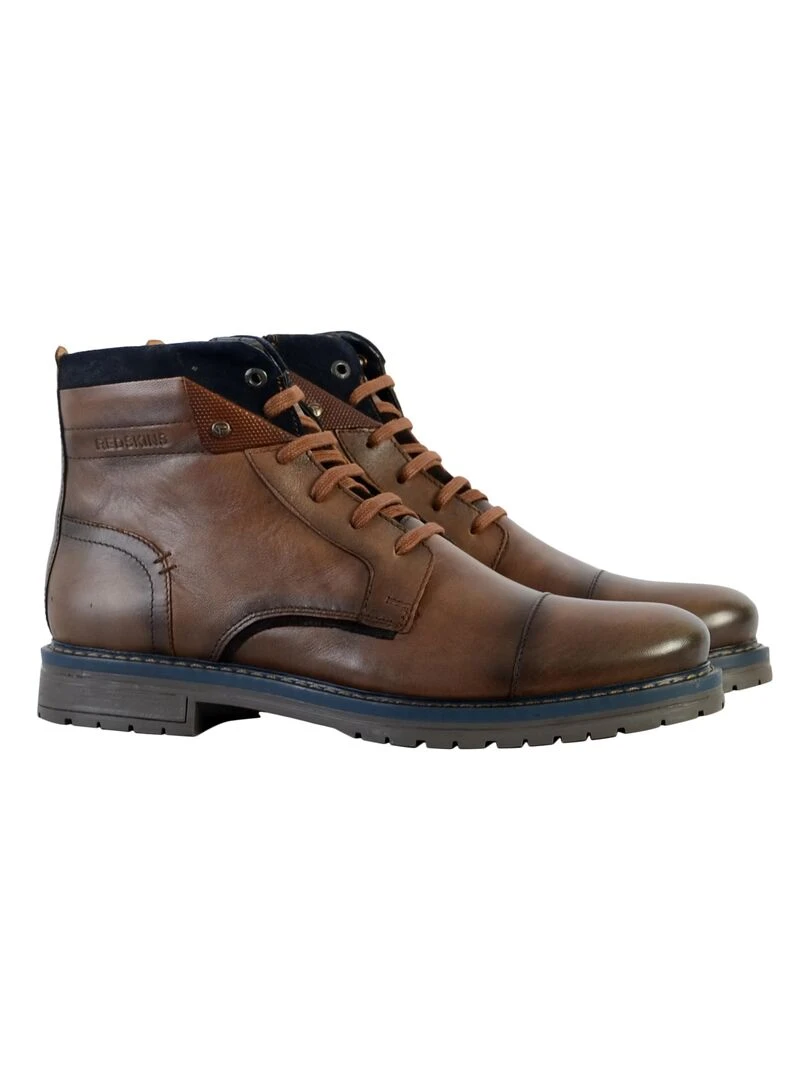 Bottine Cuir Redskins Notif   Marron