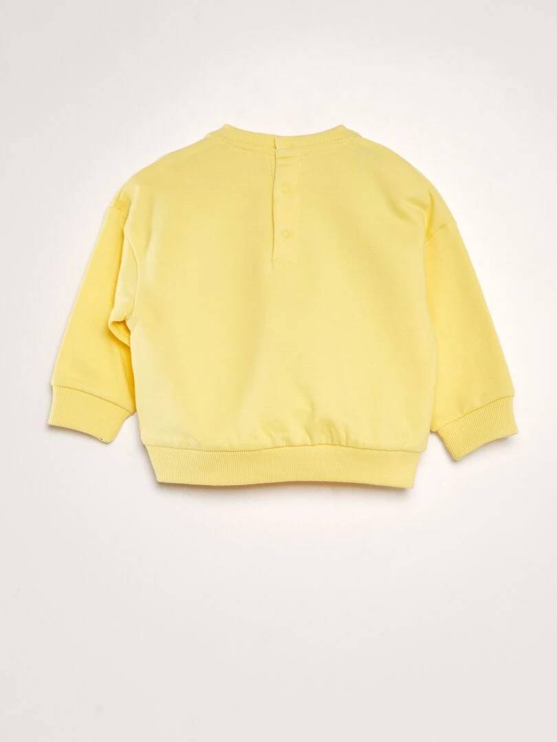 Sweat en molleton 'Monsieur Madame'   Mixte   jaune