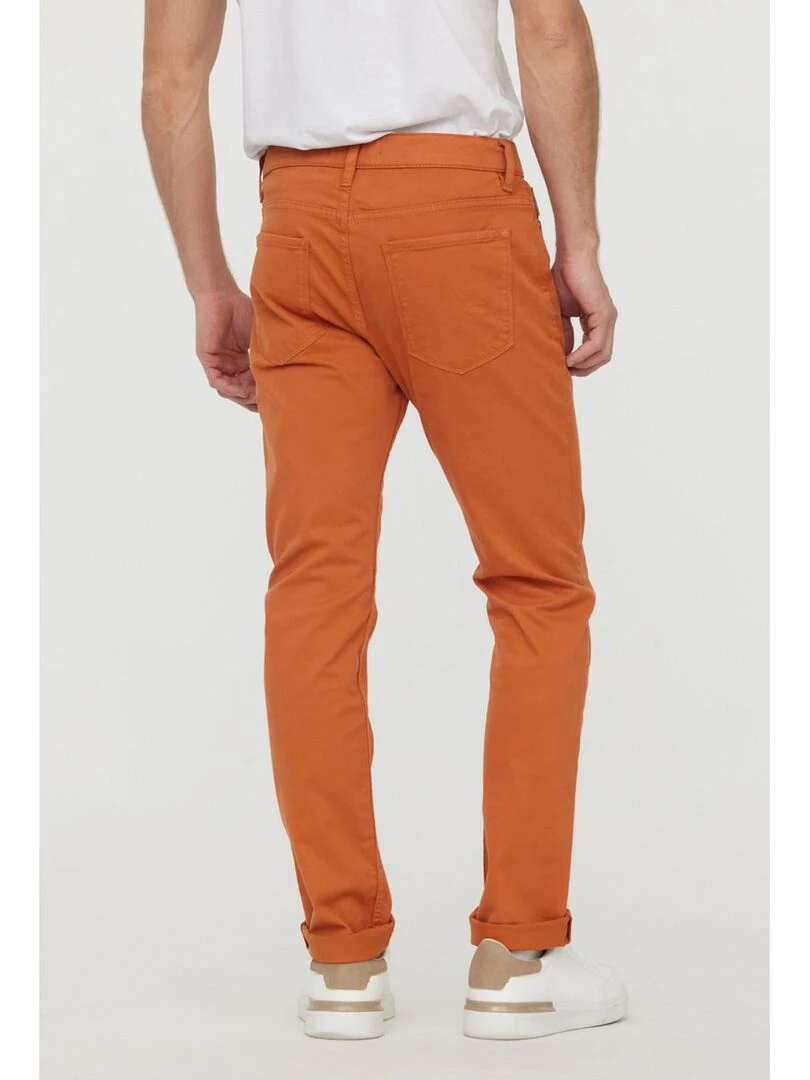 Lee Cooper   Pantalon coton straight LC126ZP   Orange