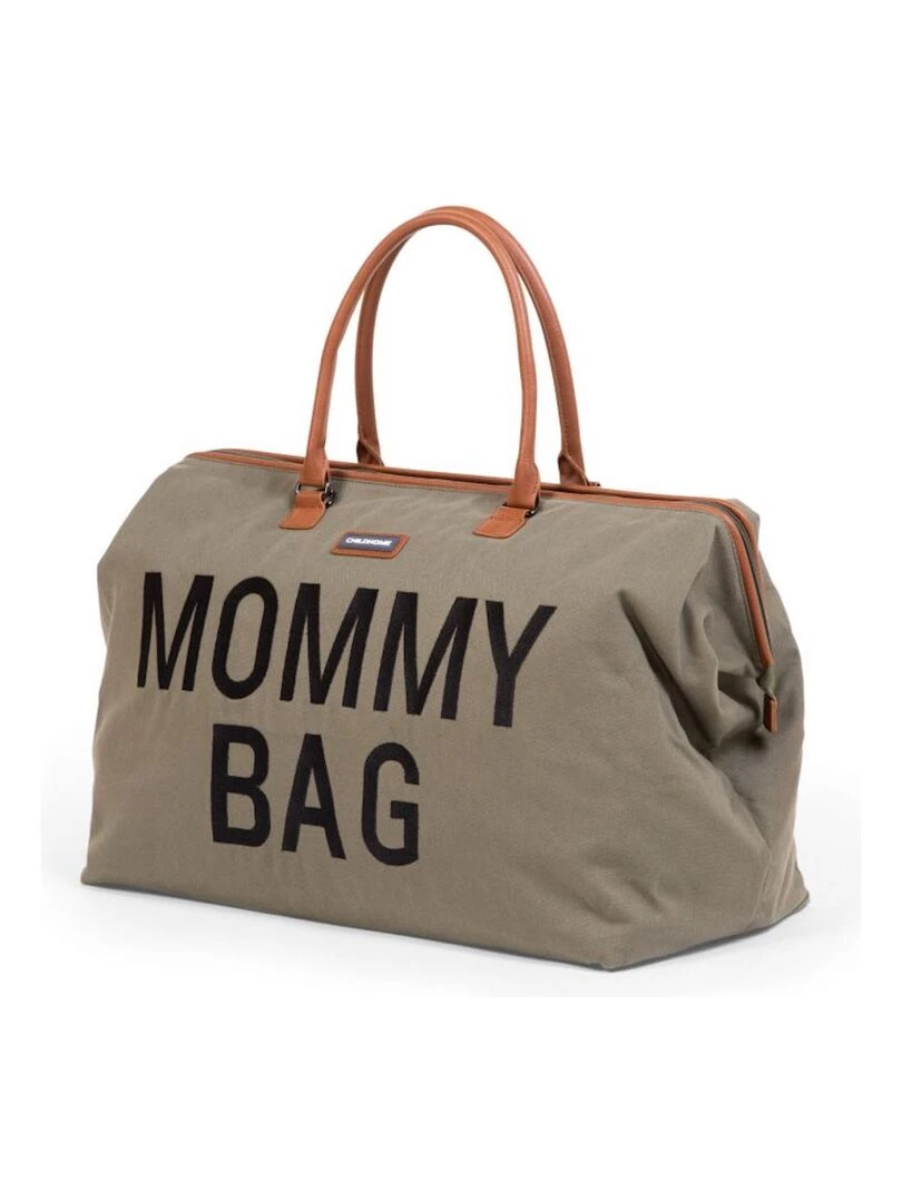 Sac à langer à anses Mommy bag matelassé kaki Vert