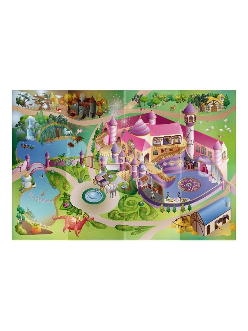Tapis enfant NAPPE CIRCUIT PRINCESS Multicolore 100x140 Fait en Europe Multicolore