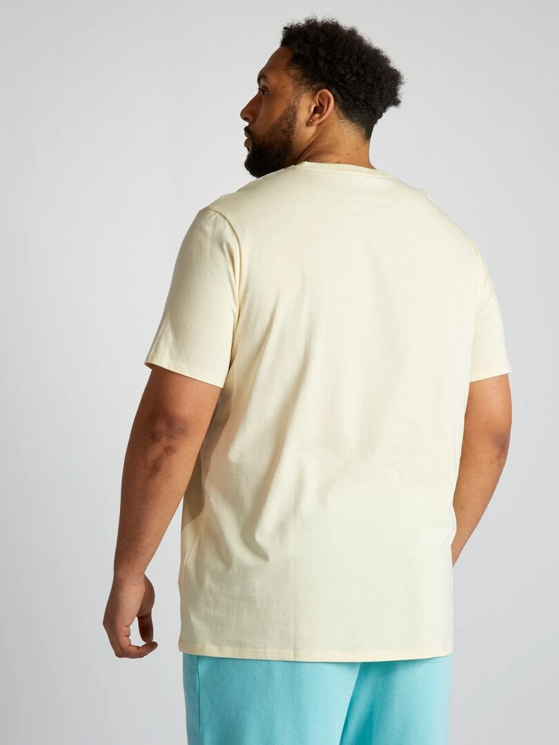 T shirt jersey 'California' manches courtes   Jaune