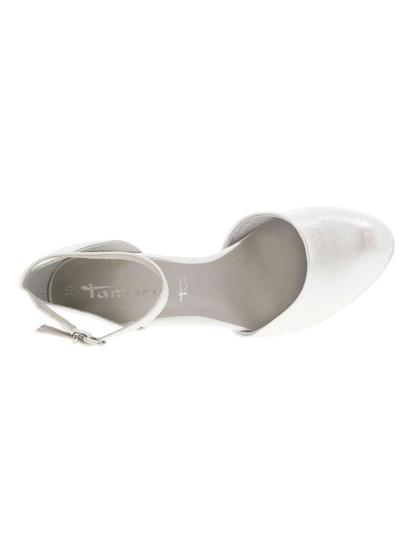 TAMARIS   Escarpins talon décroché haut   Gris perle