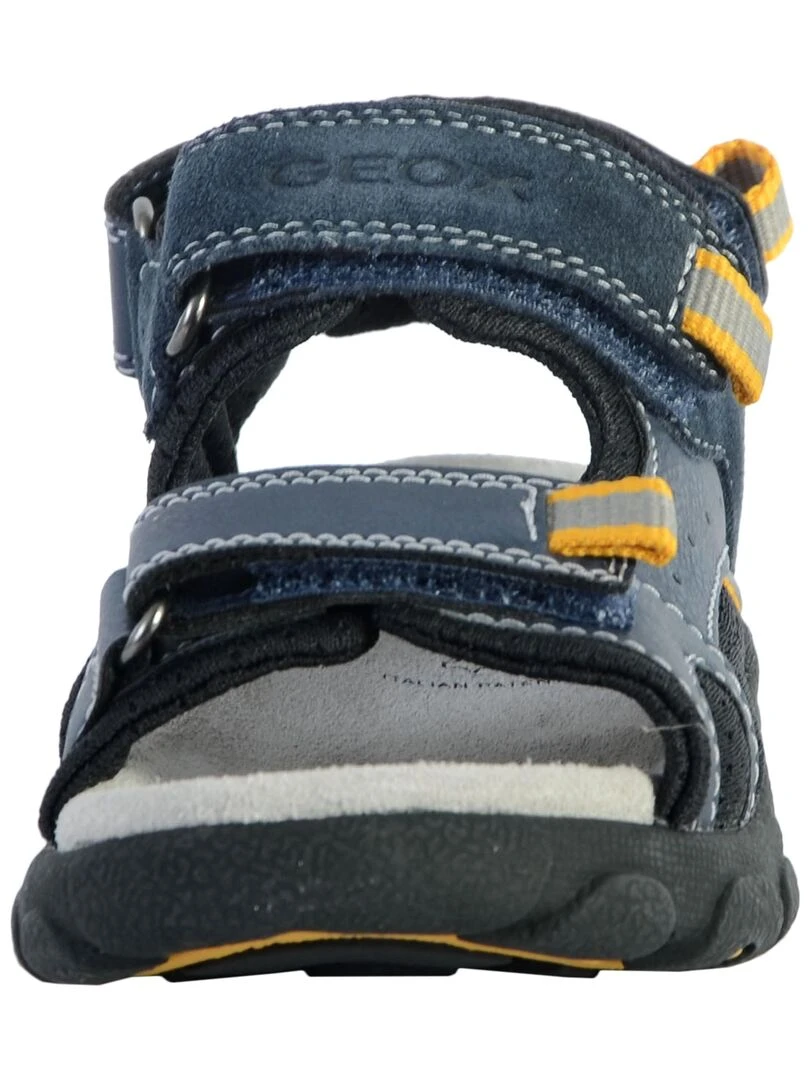 Sandales Cuir Enfant Geox Strada   Bleu