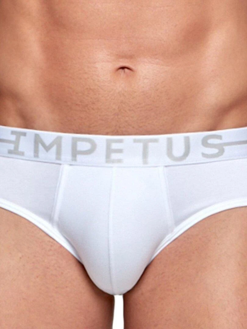 Slip coton stretch Essentials Blanc