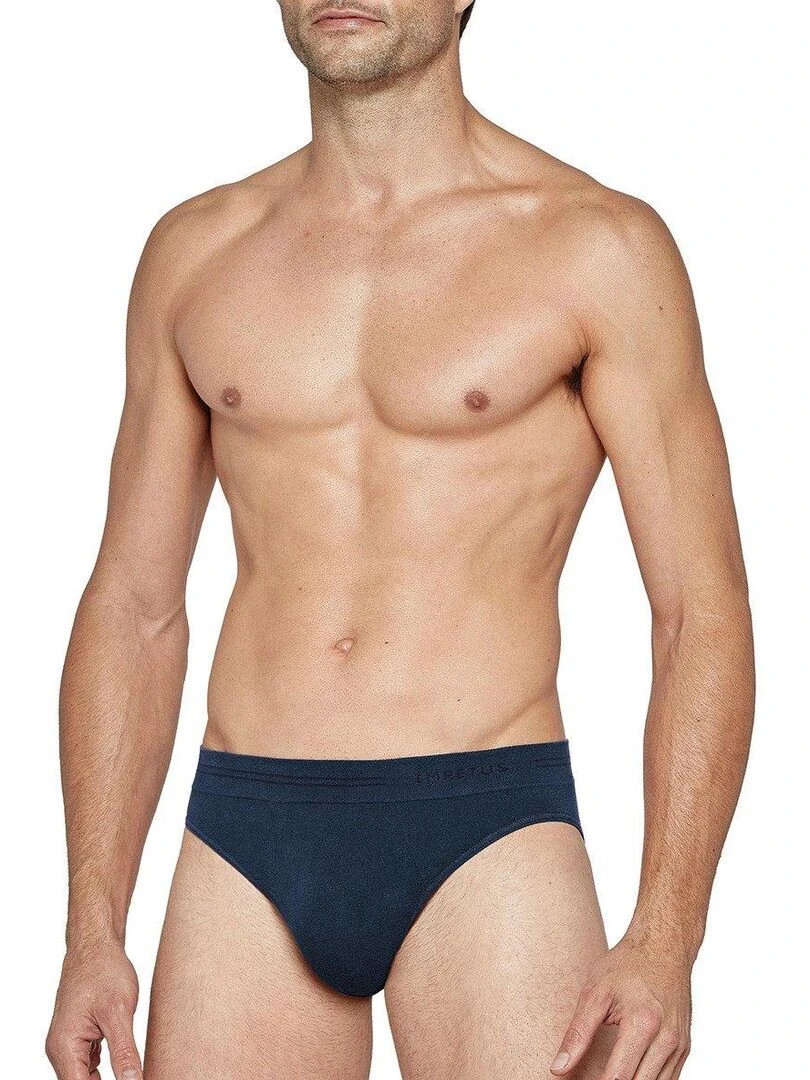 Slip en coton sans couture Essentials Bleu