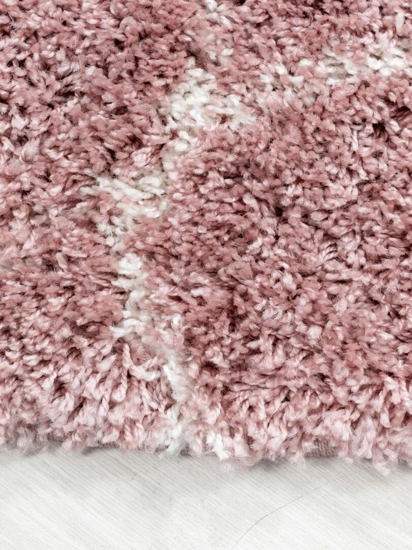 Tapis shaggy SCANDINAV A OEKO TEX®   Rose