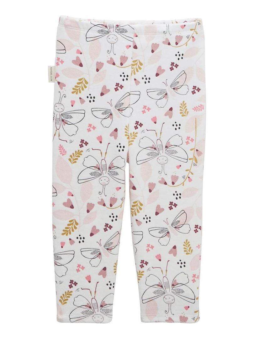 Pyjama bébé 2 pièces en velours Elena   Rose