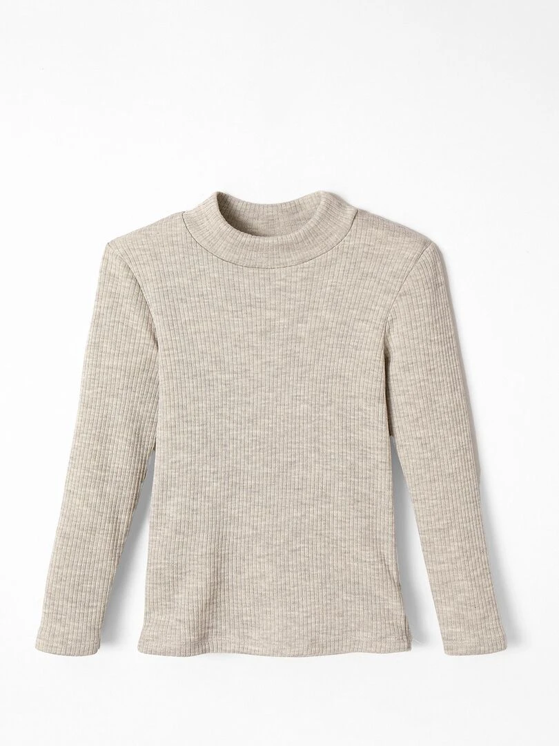 T shirt Thermolactyl Sensitive col montant Damart Gris chiné
