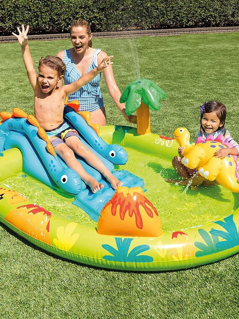 Aire de jeux gonflable petit dino   N/A