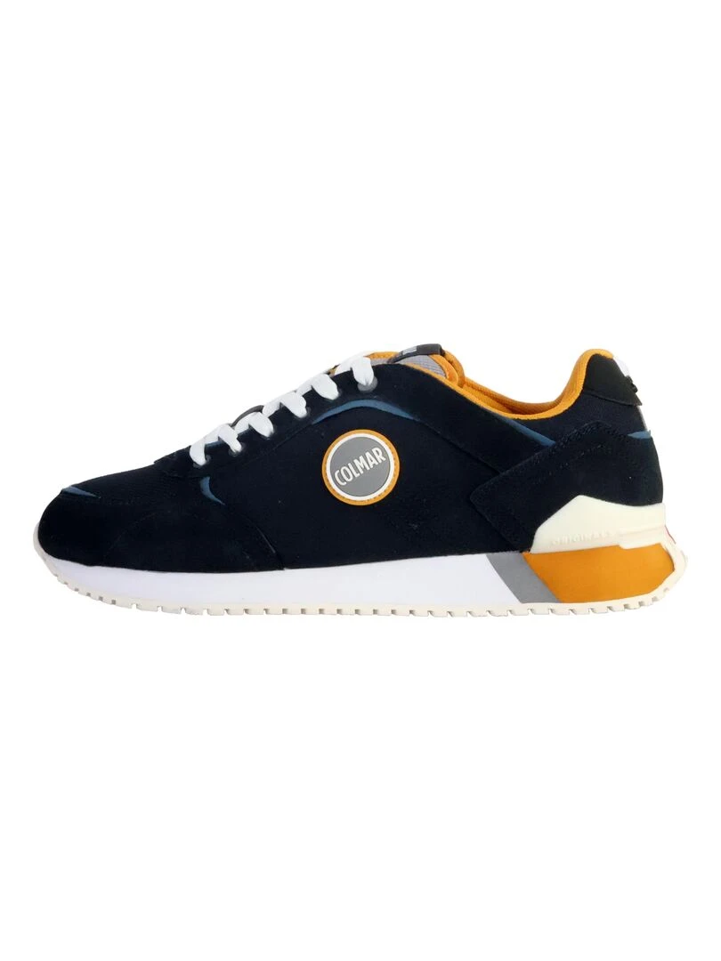 Basket Cuir Colmar Travis Plus Colors Bleu