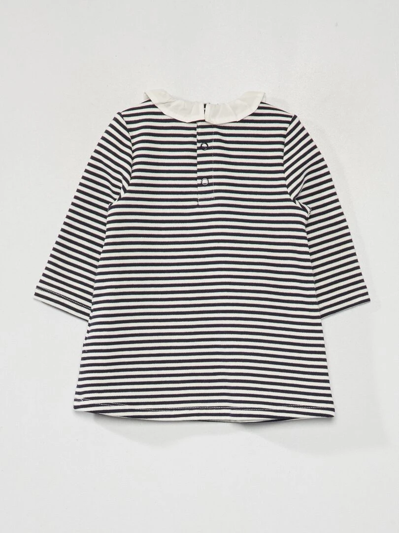 Robe sweat en molleton Marine