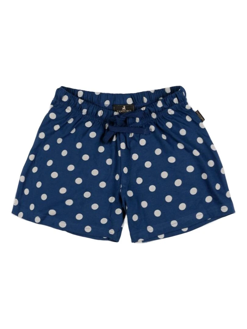 Pyjama short débardeur Summer Days Santoro marine   Bleu marine